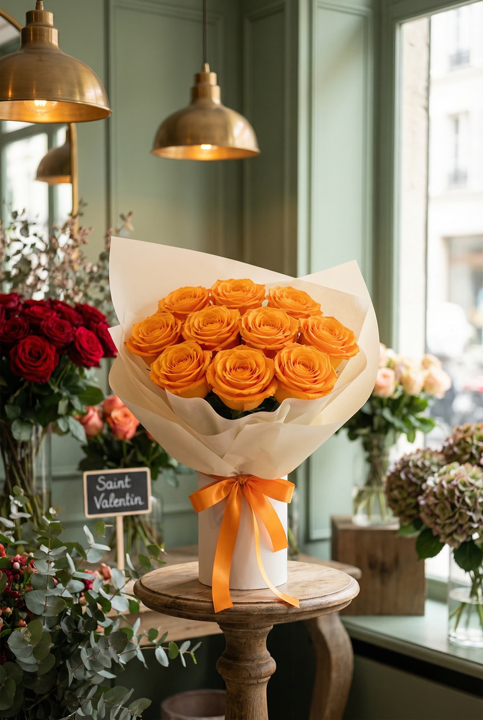 Orange Rose Bouquet