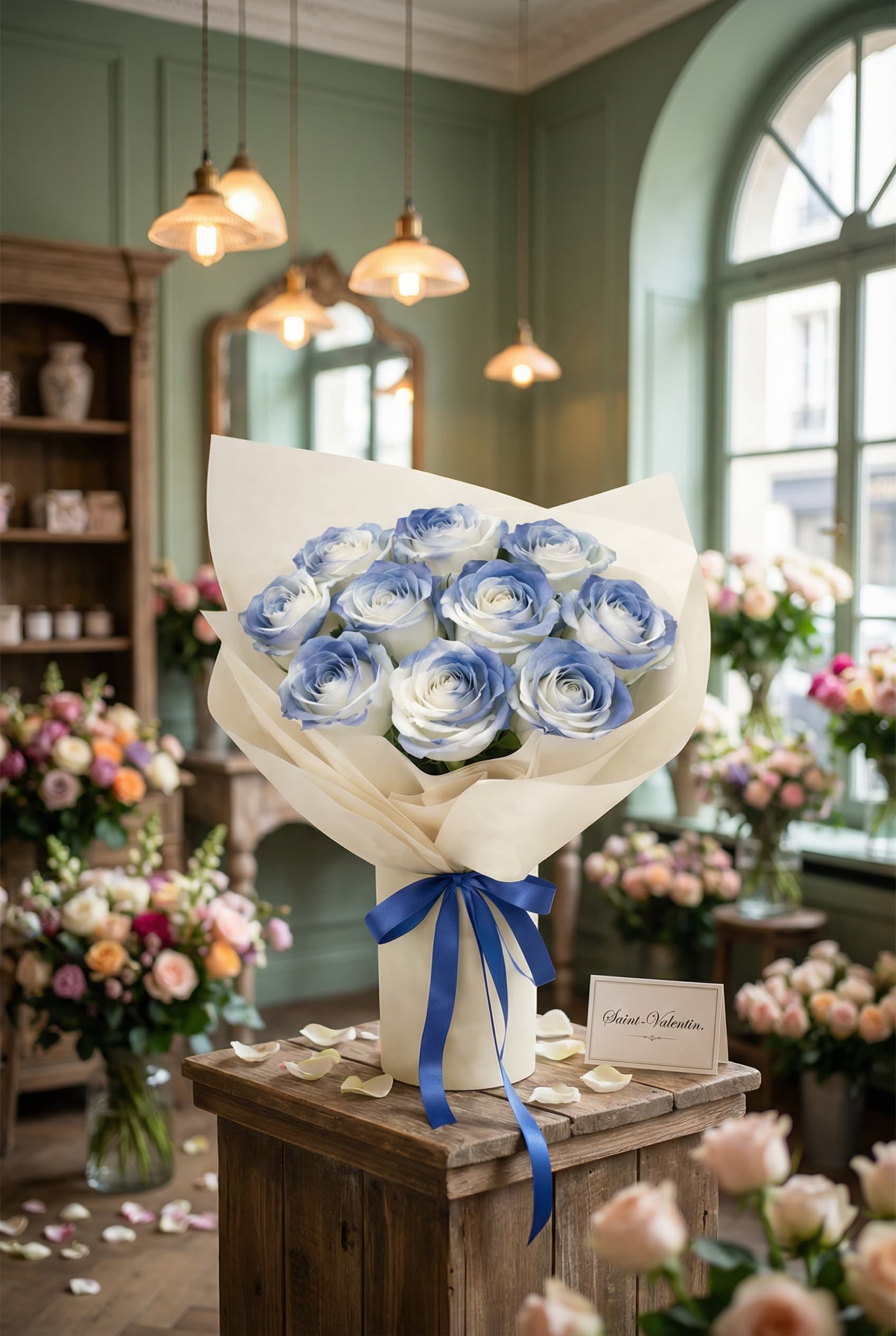 Malta Blue Rose Bouquet