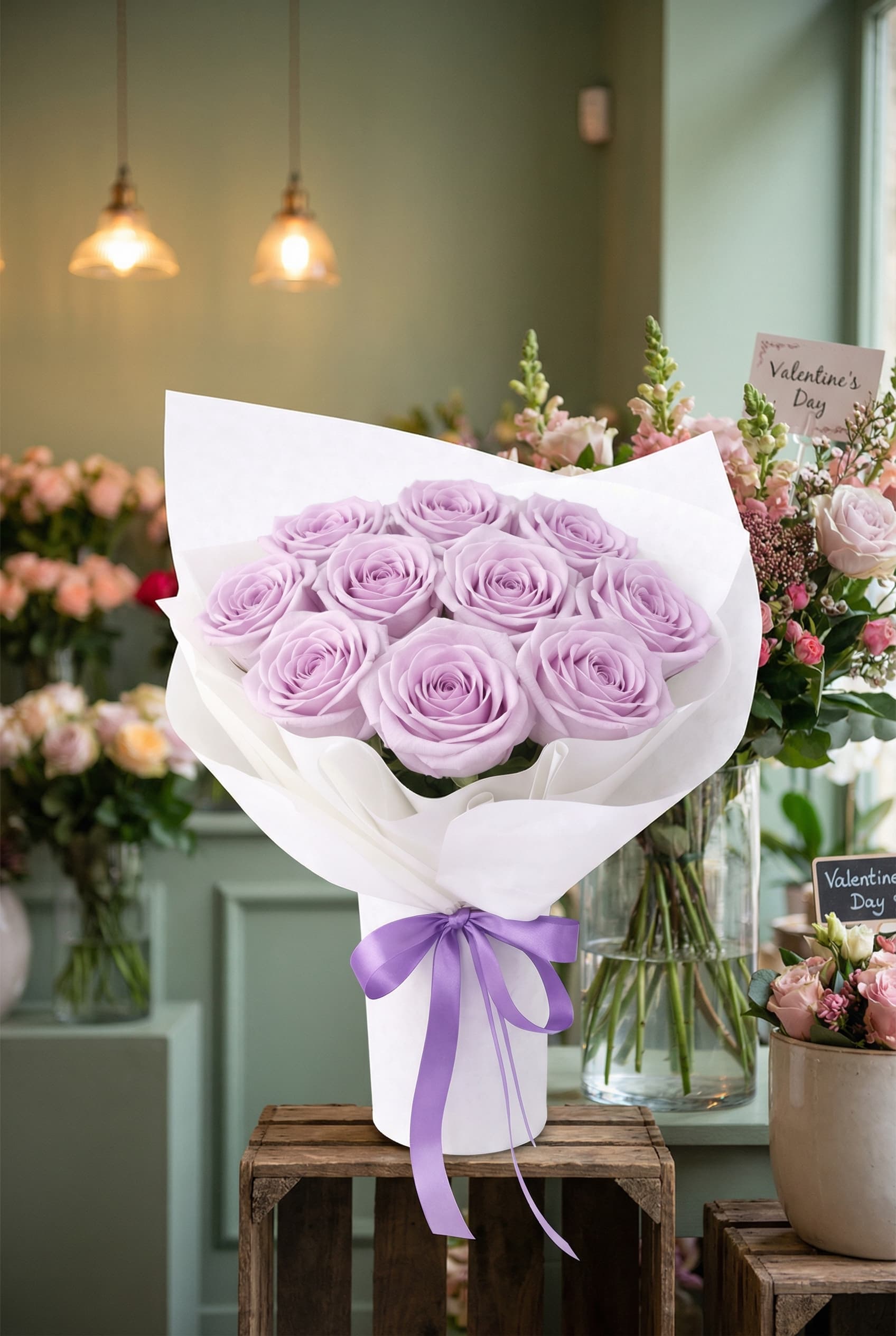 Purple Manta Rose Bouquet